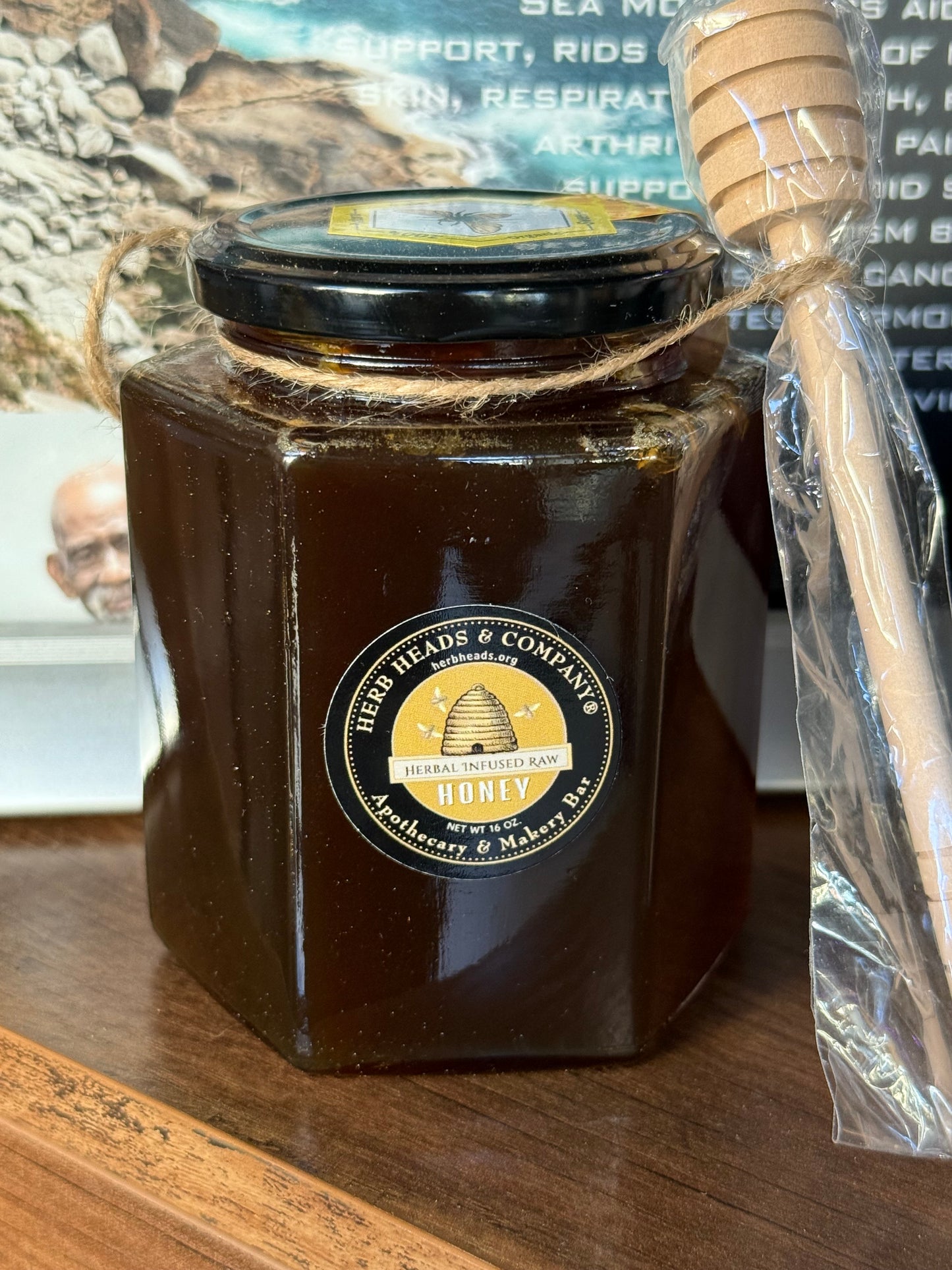 The Honeycomb •Raw Infused-Herbal Honey