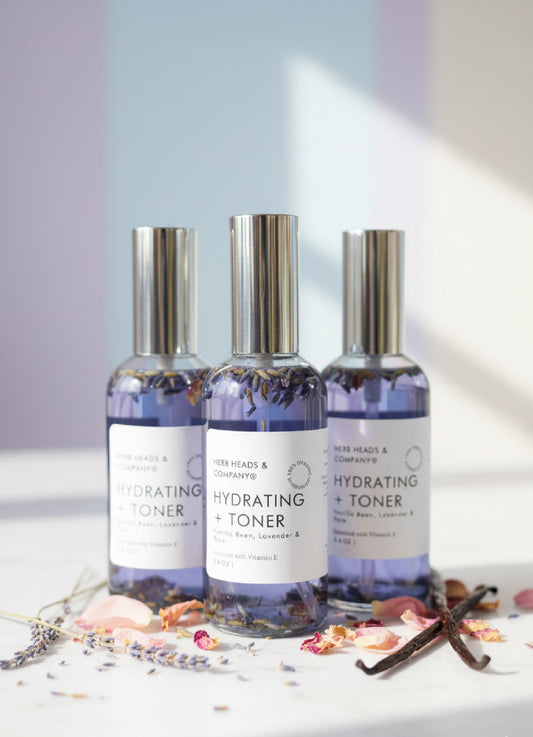 PURE •Hydrating Face Toner with Rose, Lavender, Blue Lotus & Vanilla bean extract