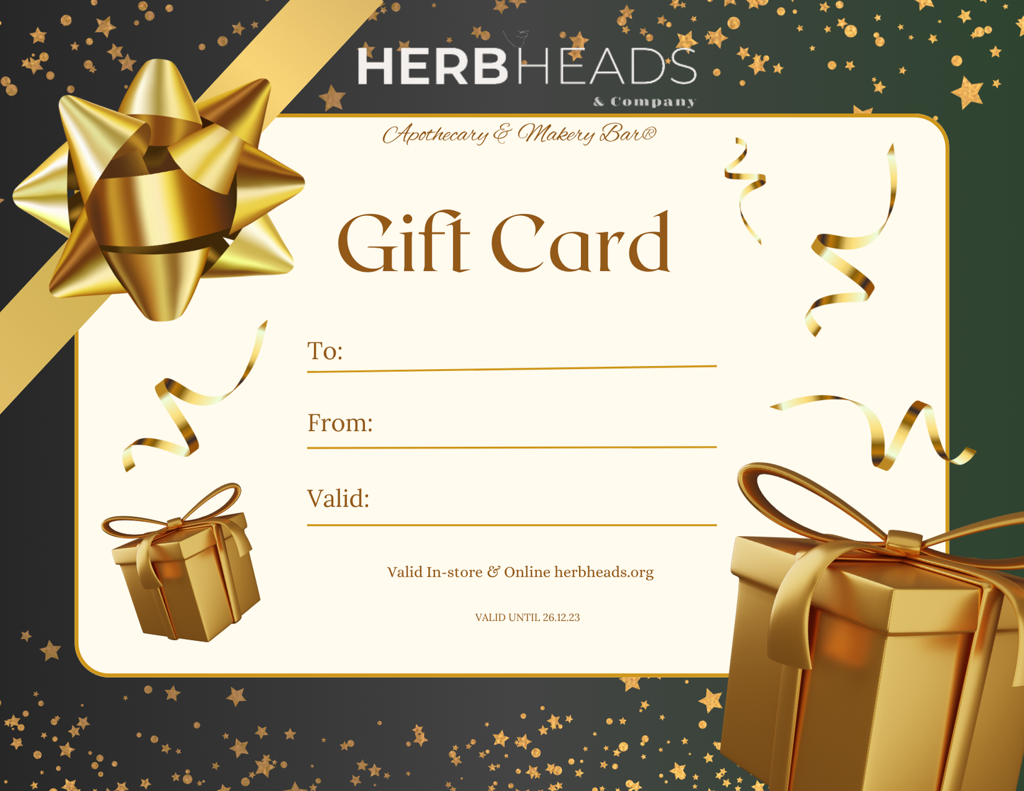 HERB HEADS & COMPANY GIFT CARD